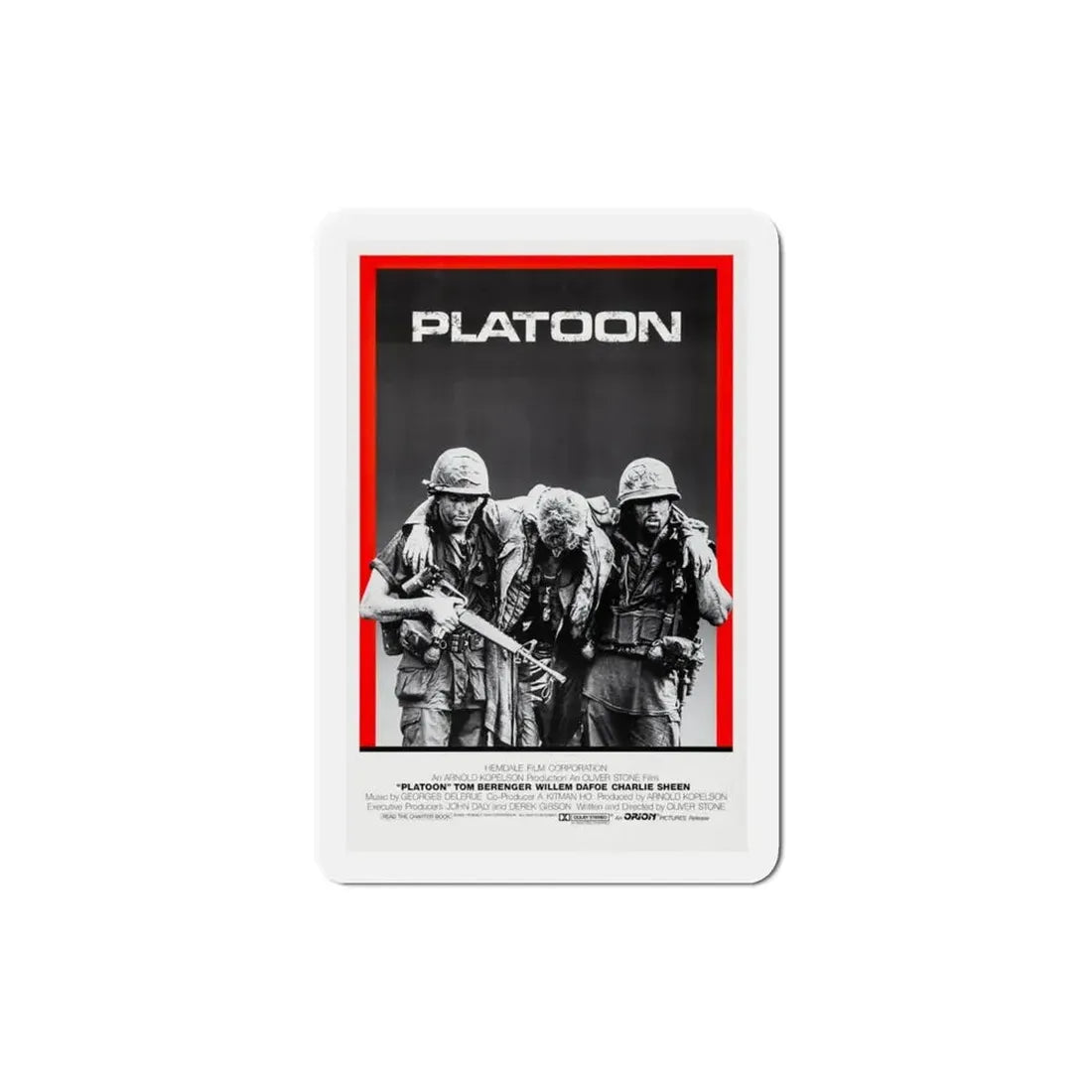 Platoon 1986 Movie Poster Refrigerator Magnet 3 Inch - The Sticker Space