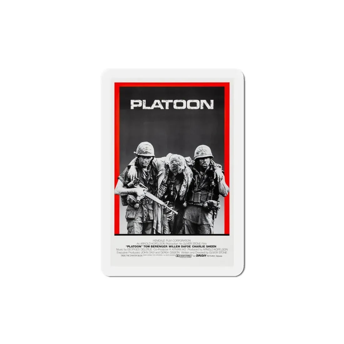 Platoon 1986 Movie Poster Refrigerator Magnet 4 Inch - The Sticker Space