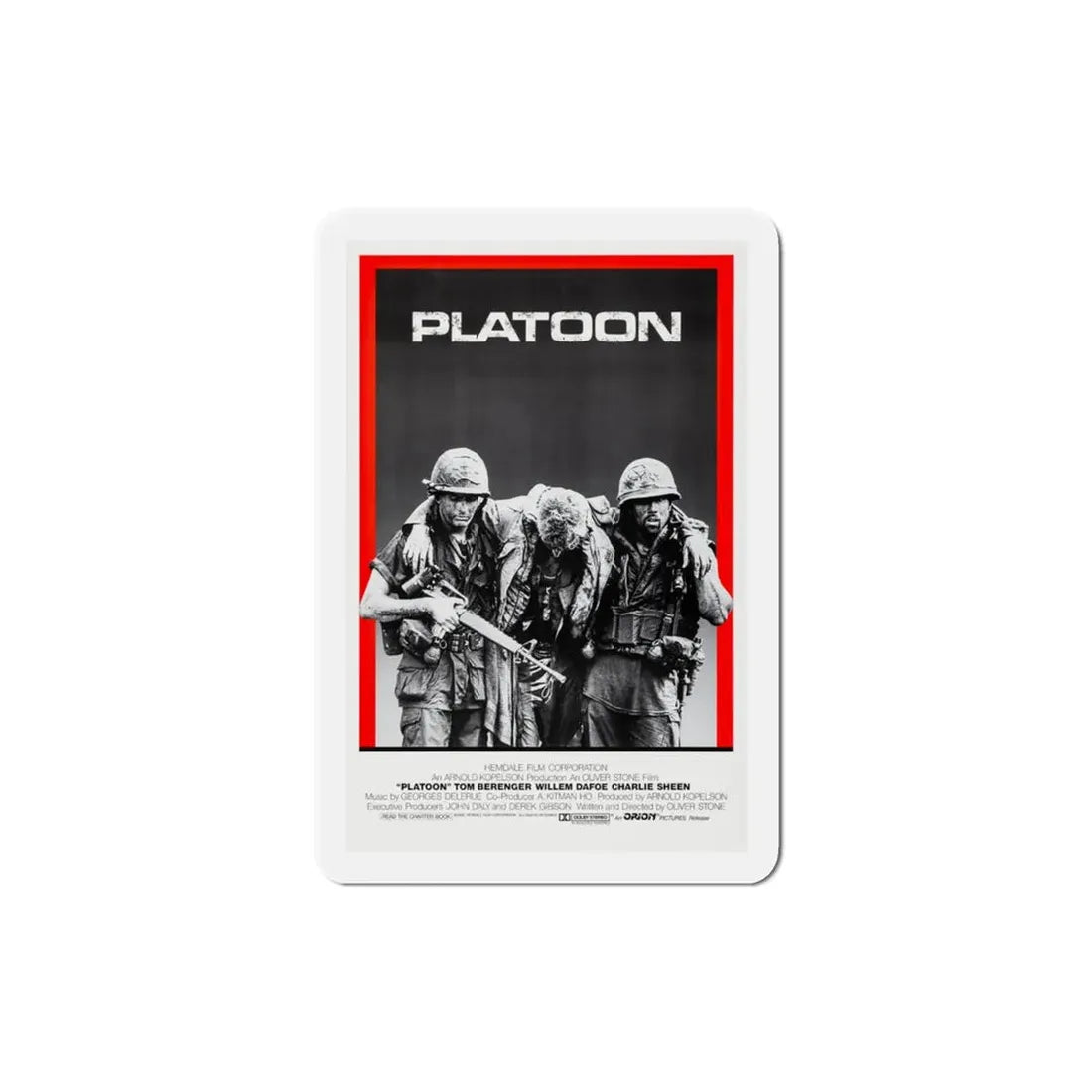 Platoon 1986 Movie Poster Refrigerator Magnet - The Sticker Space
