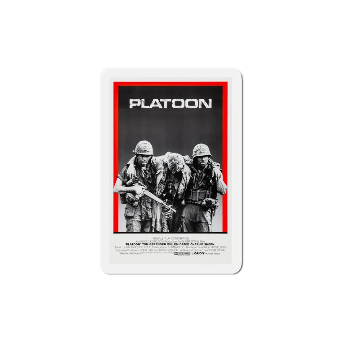 Platoon 1986 Movie Poster Refrigerator Magnet - The Sticker Space