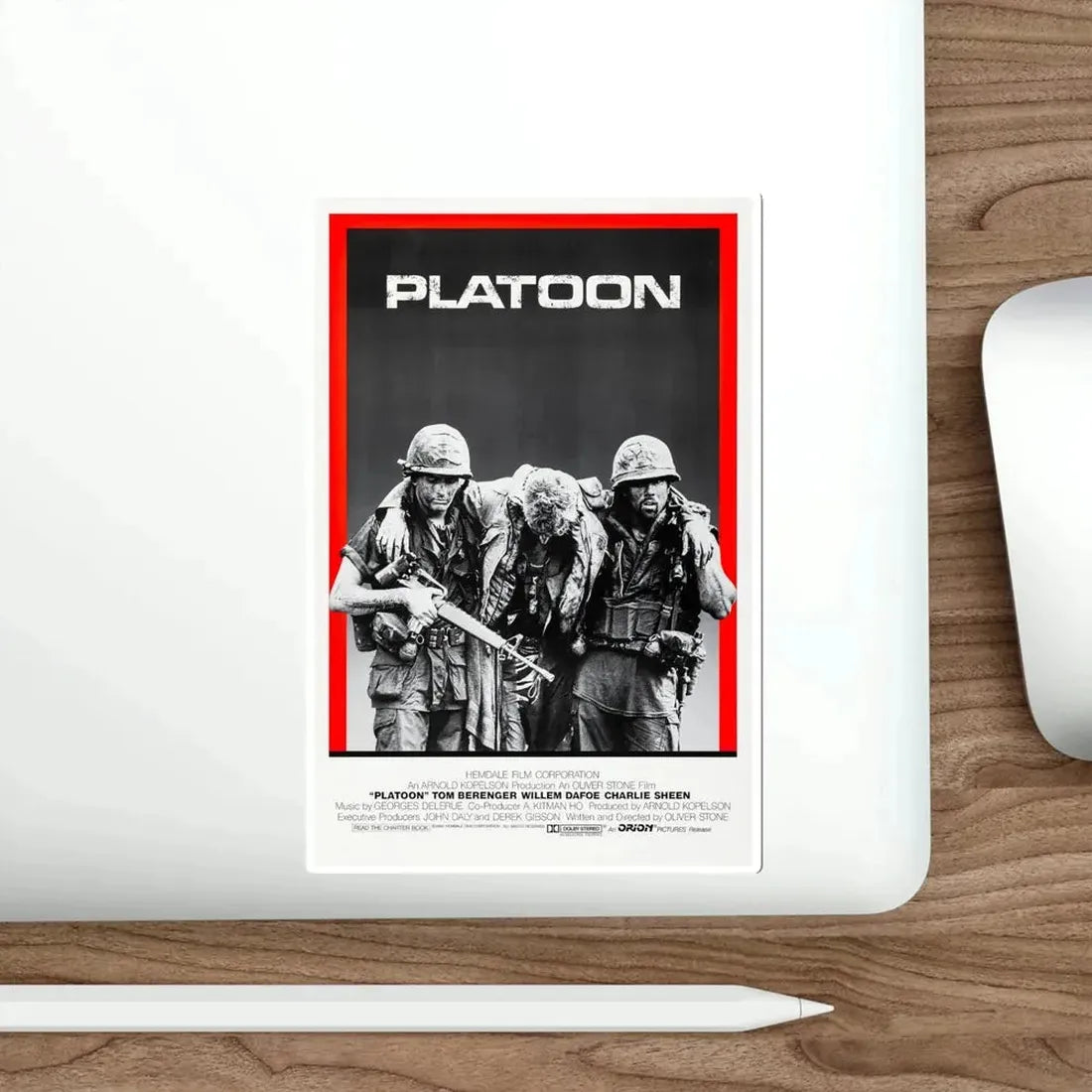 Platoon 1986 Movie Poster STICKER Vinyl Die-Cut Decal - The Sticker Space