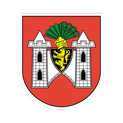 Plauen Coat of arms (Germany) (Coat of Arms) STICKER Vinyl Kiss-Cut Decal 3 Inch White - The Sticker Space
