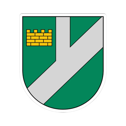 Plavinas COA (Latvia) (Coat of Arms) STICKER Vinyl Kiss-Cut Decal 3 Inch White - The Sticker Space