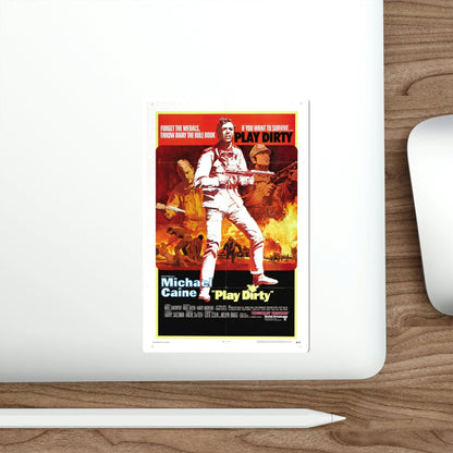 Play Dirty 1969 Movie Poster STICKER Vinyl Die-Cut Decal-The Sticker Space