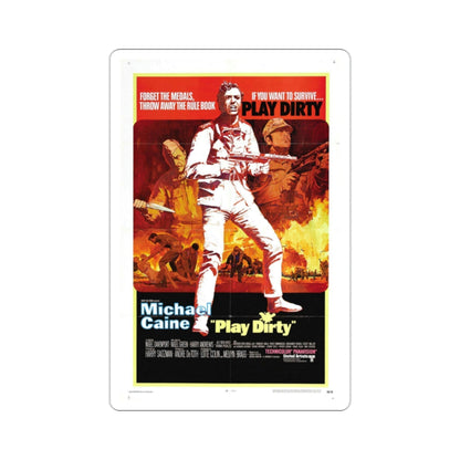 Play Dirty 1969 Movie Poster STICKER Vinyl Die-Cut Decal-2 Inch-The Sticker Space