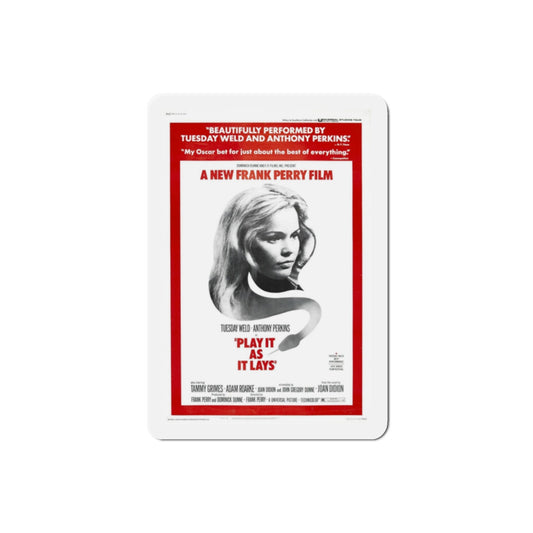 Play It As It Lays 1972 Movie Poster Die-Cut Magnet-2 Inch-The Sticker Space