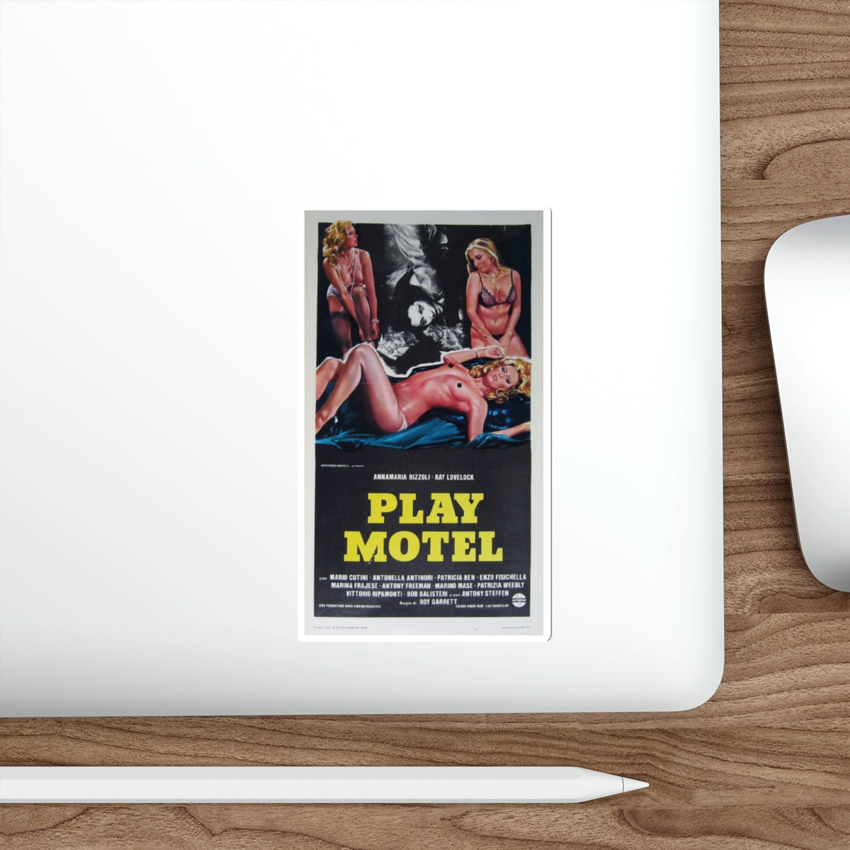 PLAY MOTEL 1979 Movie Poster STICKER Vinyl Die-Cut Decal-The Sticker Space