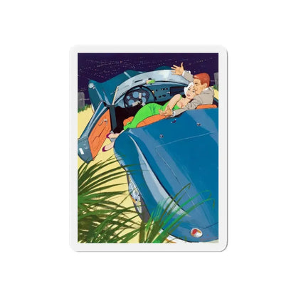 Playboy cartoon illustration, August 1957 (Magazine Illustration) Refrigerator Magnet - The Sticker Space