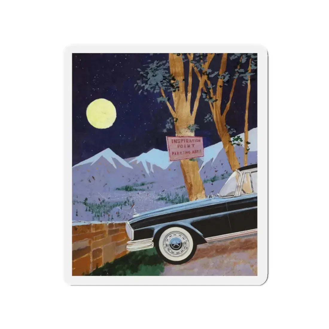 Playboy cartoon illustration, page 54, May 1962 (Magazine Illustration) Refrigerator Magnet - The Sticker Space