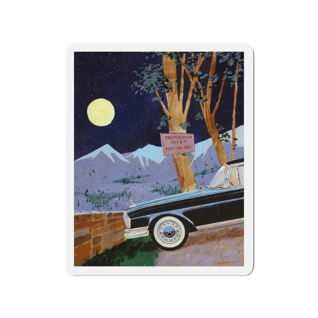 Playboy cartoon illustration, page 54, May 1962 (Magazine Illustration) Refrigerator Magnet - The Sticker Space