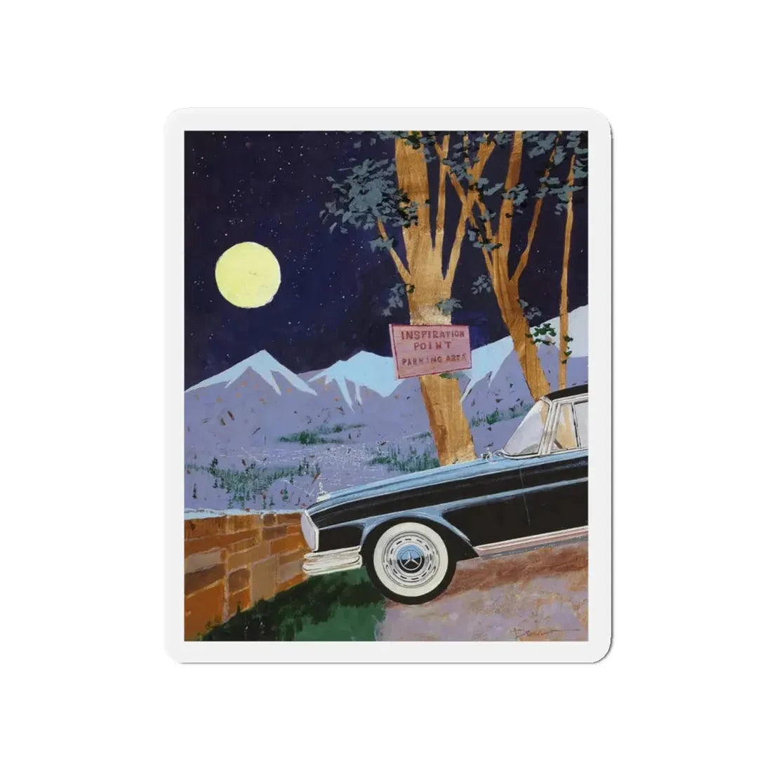 Playboy cartoon illustration, page 54, May 1962 (Magazine Illustration) Refrigerator Magnet - The Sticker Space