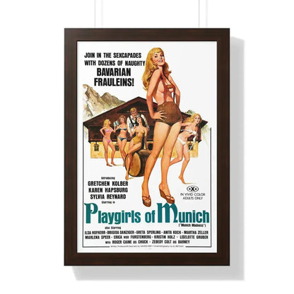 PLAYGIRLS OF MUNICH 1977 - Framed Movie Poster - The Sticker Space