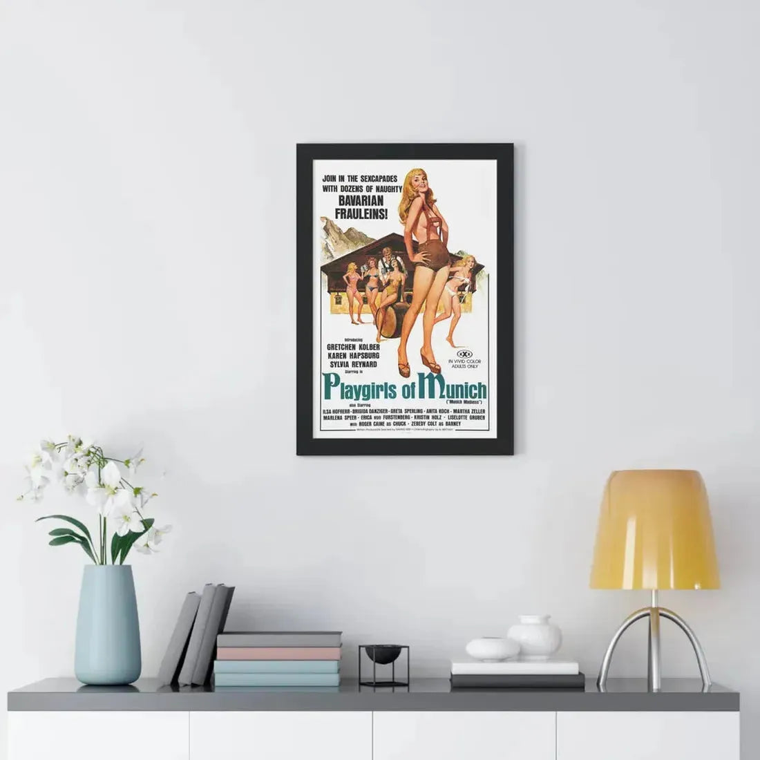 PLAYGIRLS OF MUNICH 1977 - Framed Movie Poster - The Sticker Space