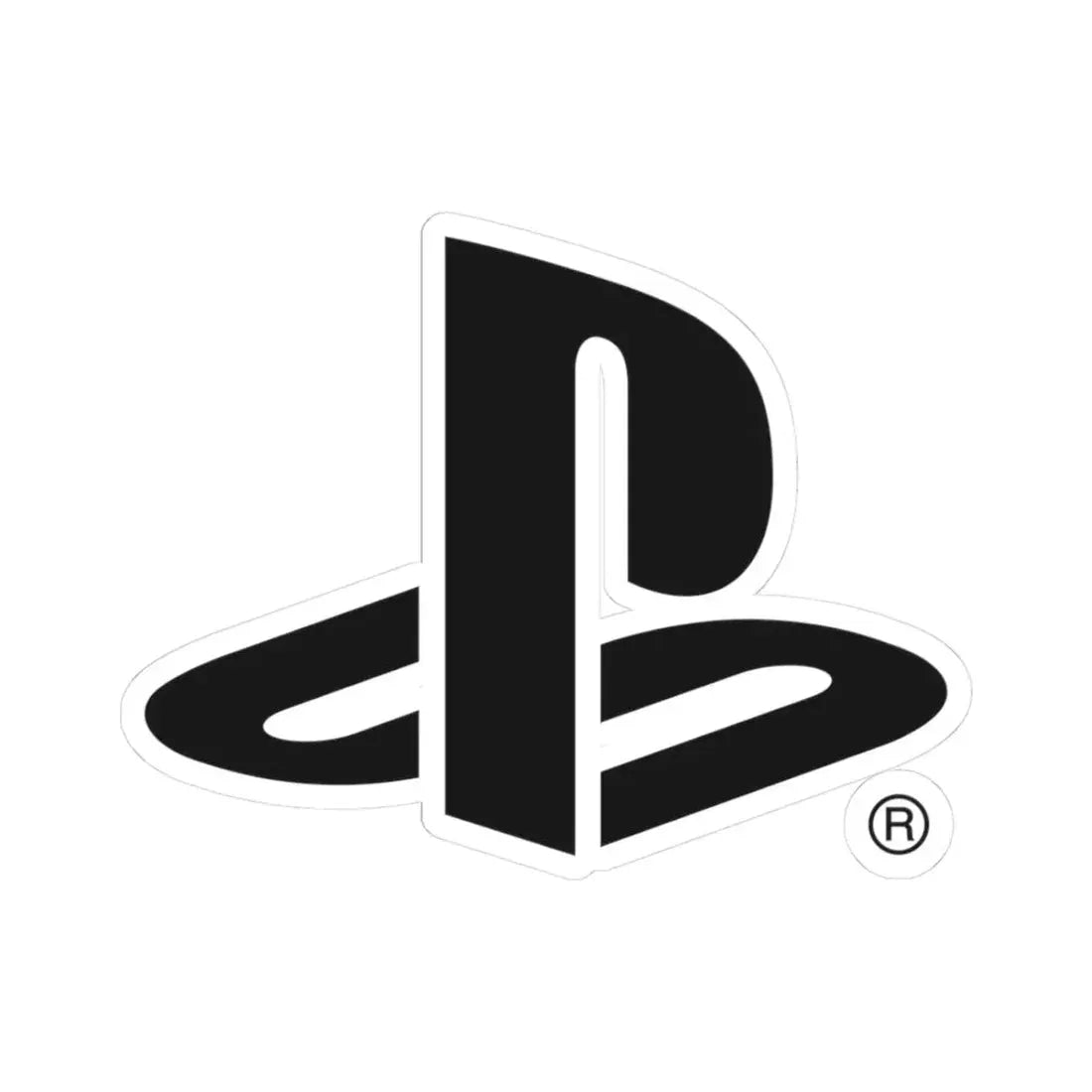 PlayStation (logo) (Logo) STICKER Vinyl Kiss-Cut Decal 3 Inch White - The Sticker Space