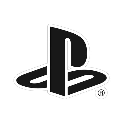 PlayStation (logo) (Logo) STICKER Vinyl Kiss-Cut Decal 6 Inch White - The Sticker Space
