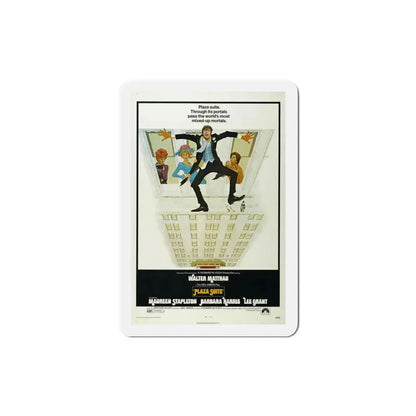 Plaza Suite 1971 Movie Poster Refrigerator Magnet 3 Inch - The Sticker Space