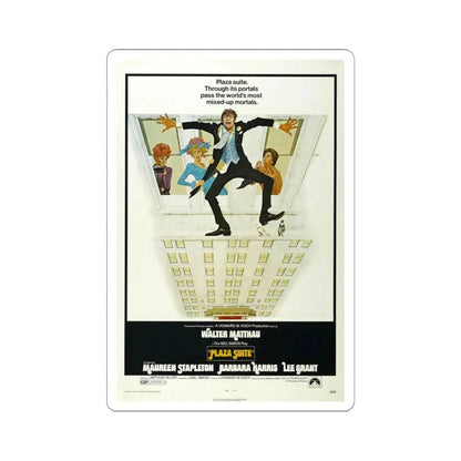 Plaza Suite 1971 Movie Poster - STICKER Vinyl Kiss-Cut Decal 6 Inch White - The Sticker Space
