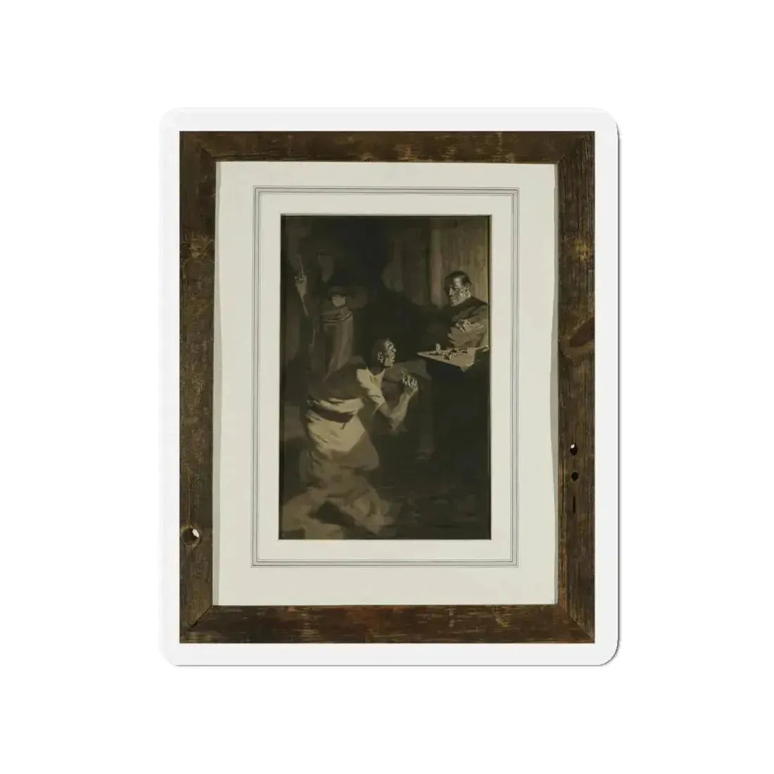 Pleading the Cross (Magazine Illustration) Refrigerator Magnet 4 Inch Die-Cut - The Sticker Space