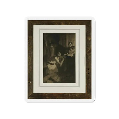 Pleading the Cross (Magazine Illustration) Refrigerator Magnet 4 Inch Die-Cut - The Sticker Space