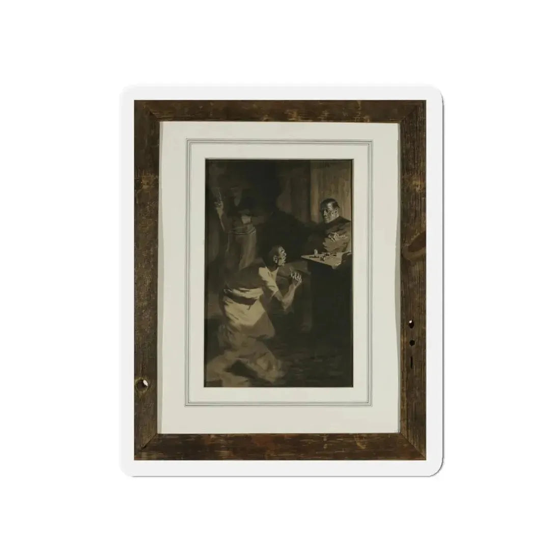 Pleading the Cross (Magazine Illustration) Refrigerator Magnet - The Sticker Space