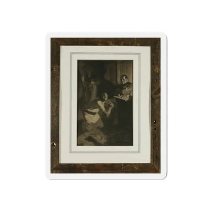 Pleading the Cross (Magazine Illustration) Refrigerator Magnet - The Sticker Space