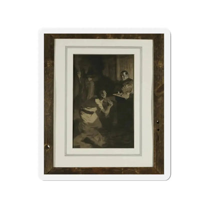 Pleading the Cross (Magazine Illustration) Refrigerator Magnet - The Sticker Space