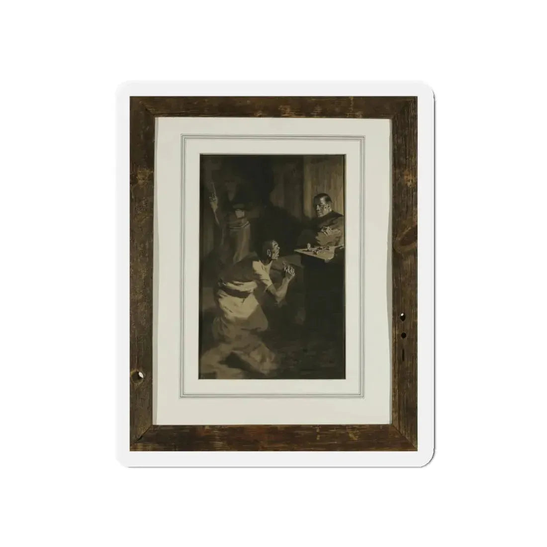 Pleading the Cross (Magazine Illustration) Refrigerator Magnet - The Sticker Space