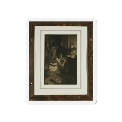 Pleading the Cross (Magazine Illustration) Refrigerator Magnet - The Sticker Space