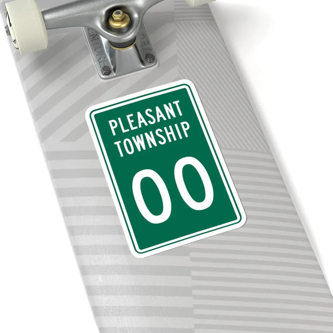 Pleasant Township Logan County Ohio route shield template (Ohio) (Road Sign) STICKER Vinyl Kiss-Cut Decal - The Sticker Space