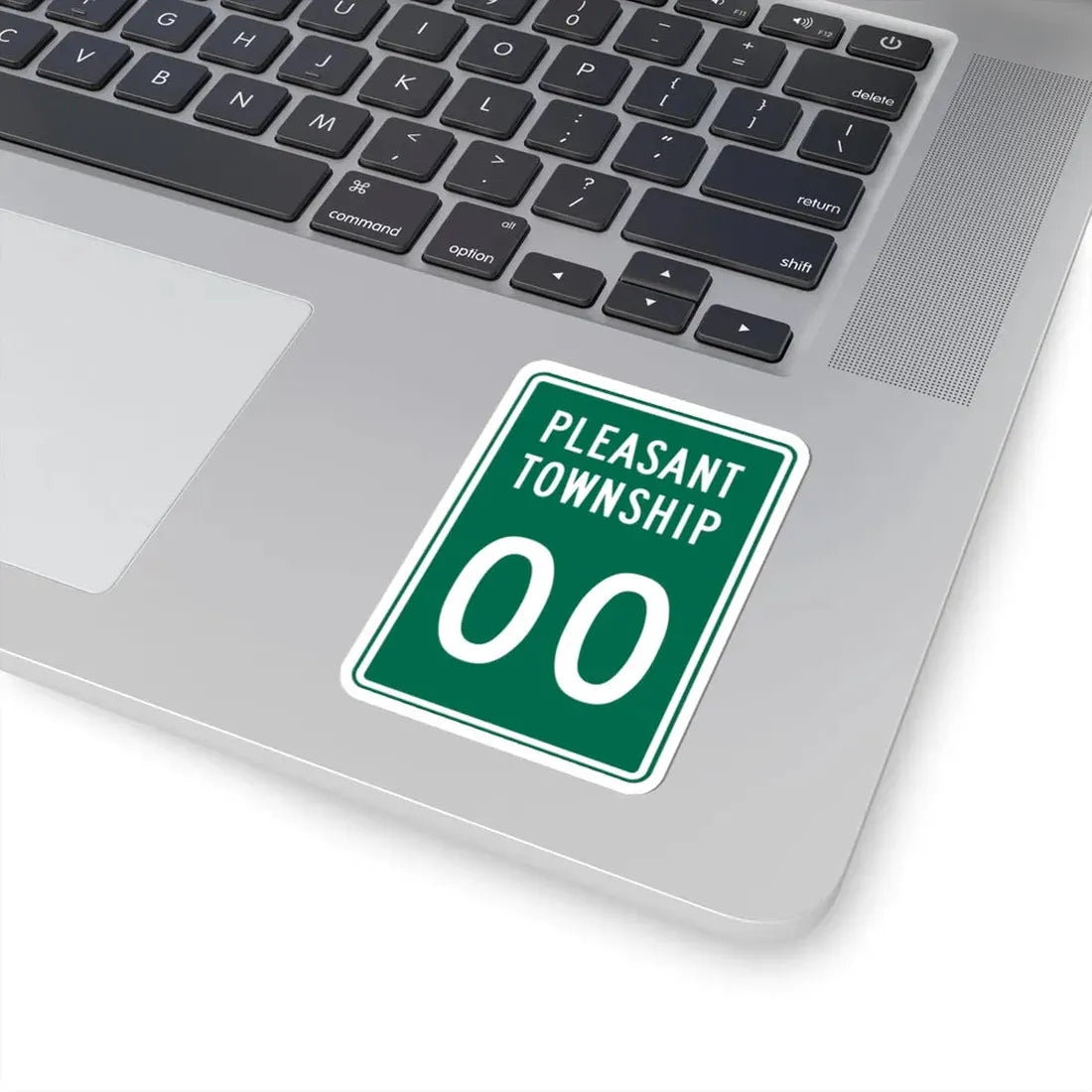 Pleasant Township Logan County Ohio route shield template (Ohio) (Road Sign) STICKER Vinyl Kiss-Cut Decal - The Sticker Space