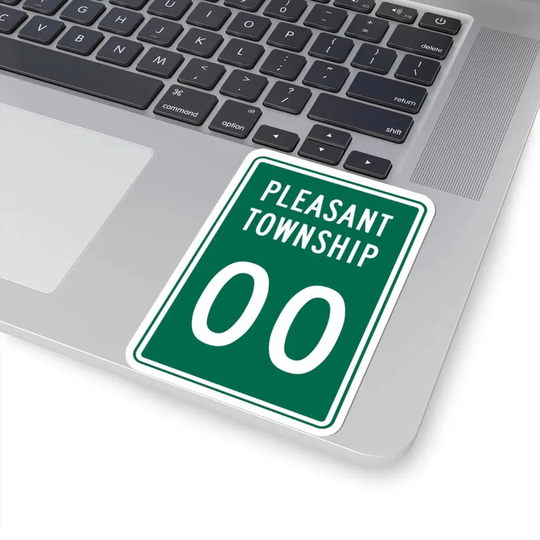 Pleasant Township Logan County Ohio route shield template (Ohio) (Road Sign) STICKER Vinyl Kiss-Cut Decal - The Sticker Space