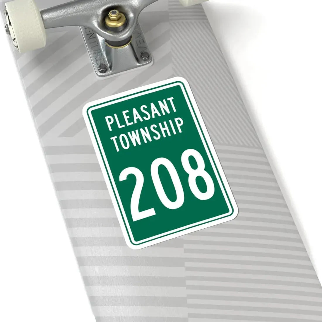 Pleasant Township Route 208 Logan County Ohio (Ohio) (Road Sign) STICKER Vinyl Kiss-Cut Decal - The Sticker Space