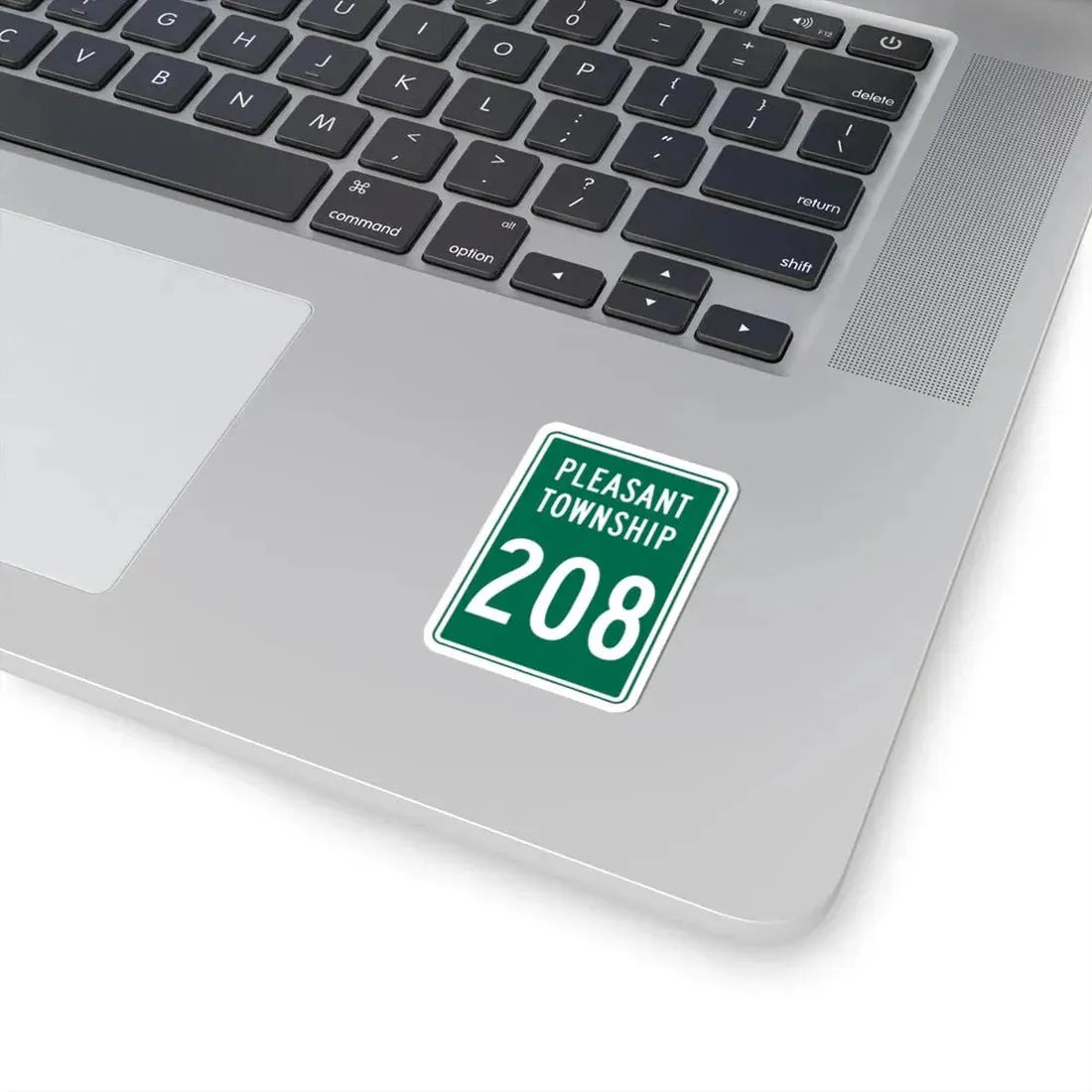 Pleasant Township Route 208 Logan County Ohio (Ohio) (Road Sign) STICKER Vinyl Kiss-Cut Decal - The Sticker Space