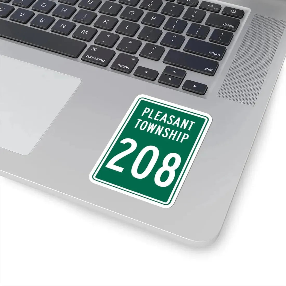 Pleasant Township Route 208 Logan County Ohio (Ohio) (Road Sign) STICKER Vinyl Kiss-Cut Decal - The Sticker Space