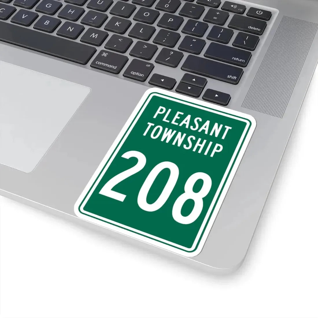 Pleasant Township Route 208 Logan County Ohio (Ohio) (Road Sign) STICKER Vinyl Kiss-Cut Decal - The Sticker Space