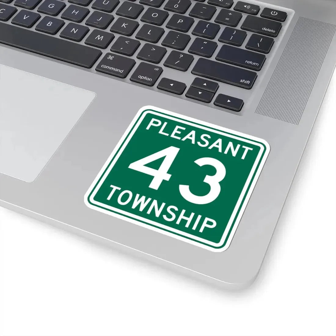 Pleasant Township Route 43 Logan County Ohio (Ohio) (Road Sign) STICKER Vinyl Kiss-Cut Decal - The Sticker Space