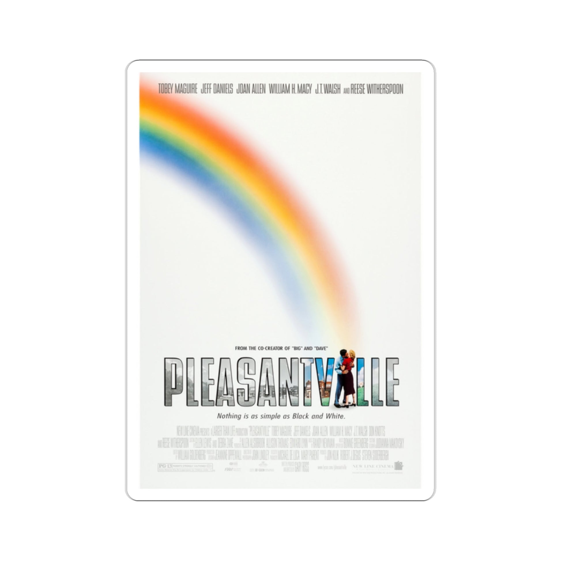 Pleasantville 1998 Movie Poster STICKER Vinyl Die-Cut Decal-2 Inch-The Sticker Space