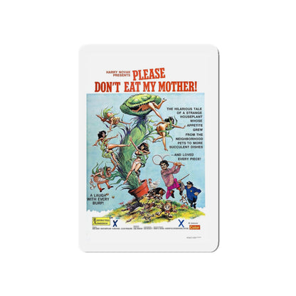 PLEASE DON'T EAT MY MOTHER 1973 Movie Poster - Refrigerator Magnet-3" x 3"-The Sticker Space