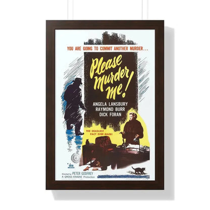 PLEASE MURDER ME 1956 - Framed Movie Poster - The Sticker Space