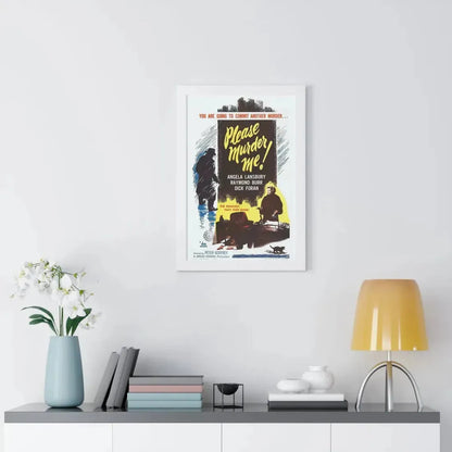 PLEASE MURDER ME 1956 - Framed Movie Poster - The Sticker Space
