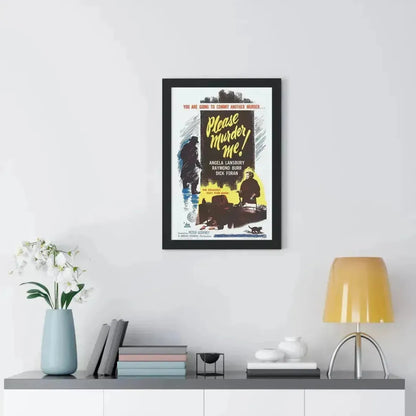 PLEASE MURDER ME 1956 - Framed Movie Poster - The Sticker Space