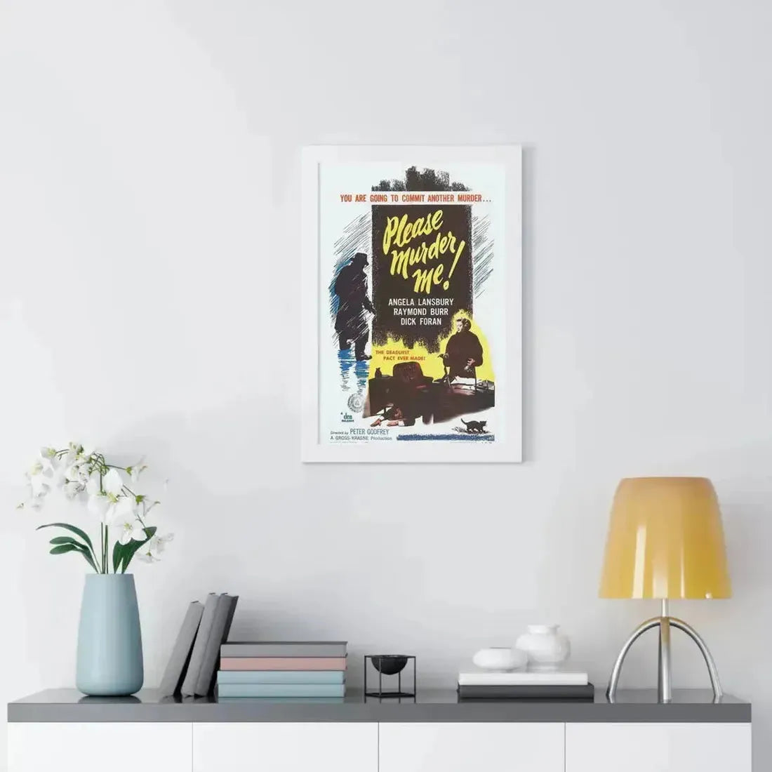 PLEASE MURDER ME 1956 - Framed Movie Poster - The Sticker Space