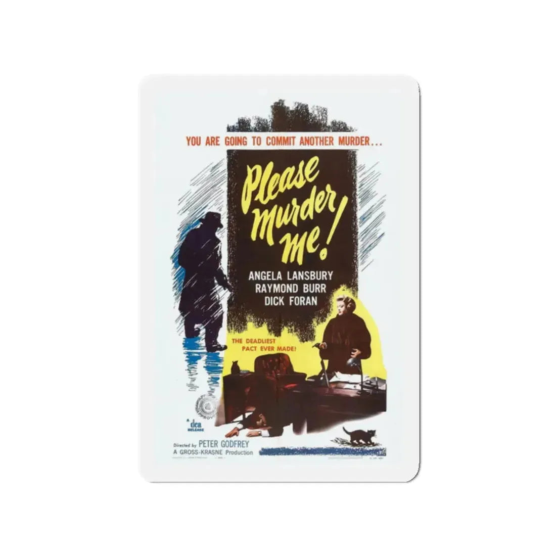PLEASE MURDER ME 1956 Movie Poster - Refrigerator Magnet - The Sticker Space
