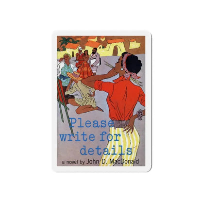 Please Write for Details, 1959 (Magazine Illustration) Refrigerator Magnet 3 Inch Die-Cut - The Sticker Space