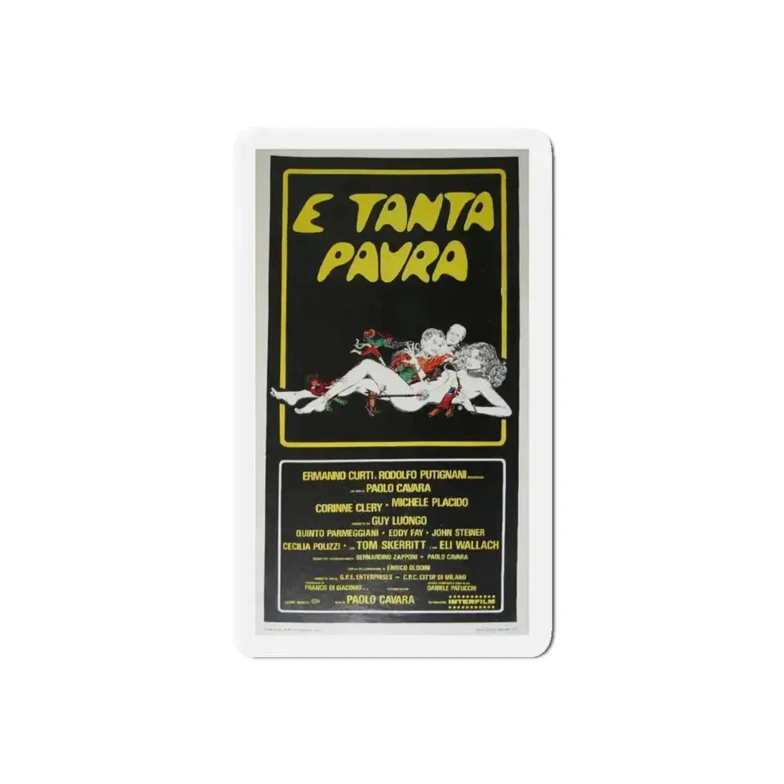 PLOT OF FEAR 1976 Movie Poster - Refrigerator Magnet 5 Inch Die-Cut - The Sticker Space