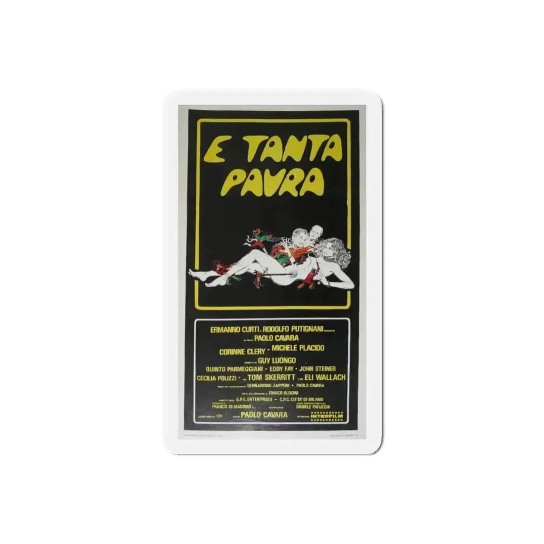 PLOT OF FEAR 1976 Movie Poster - Refrigerator Magnet 6 Inch Die-Cut - The Sticker Space