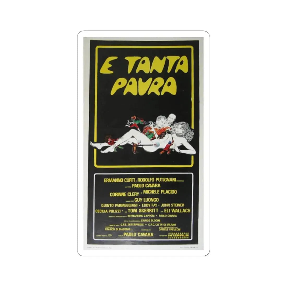 PLOT OF FEAR 1976 Movie Poster - STICKER Vinyl Kiss-Cut Decal 2 Inch White - The Sticker Space