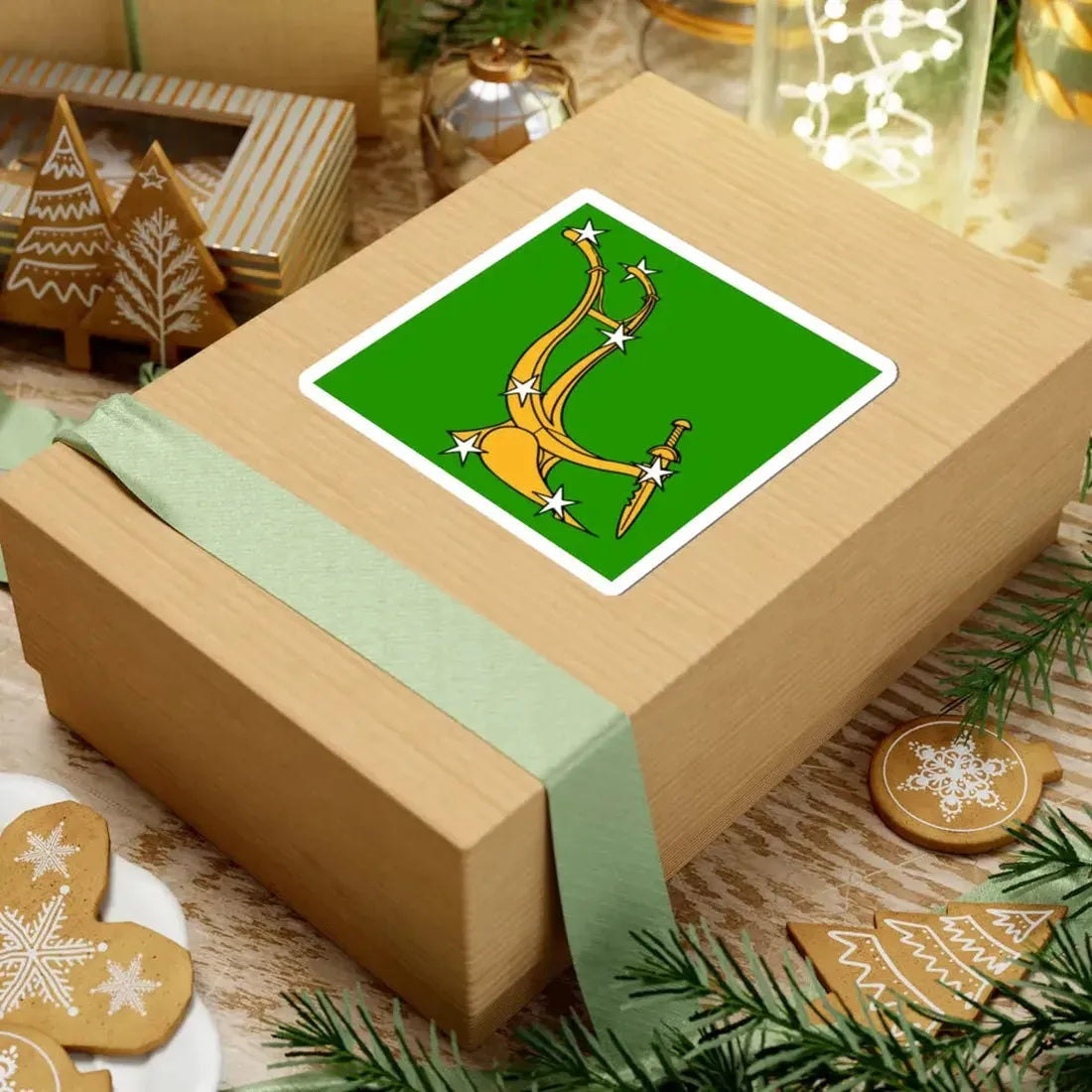 Plough and Stars flag (Ireland) STICKER Vinyl Kiss-Cut Decal - The Sticker Space