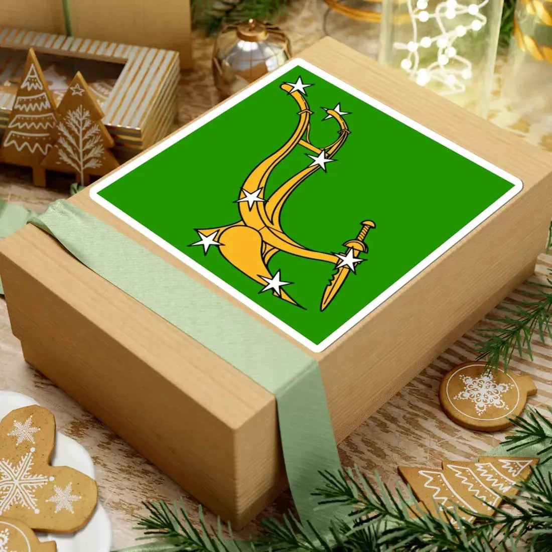 Plough and Stars flag (Ireland) STICKER Vinyl Kiss-Cut Decal - The Sticker Space