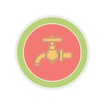 Plumbing (Boy Scout Merit Badge) STICKER Vinyl Kiss-Cut Decal 2 Inch Transparent - The Sticker Space